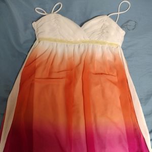 A short triangle city dress ombre
